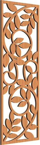 Vista 29 de 9 3/8"W x 24 3/8"H x 1/4"T Utica Decorativo Fretwork Madera Paneles de Pared, Abedul