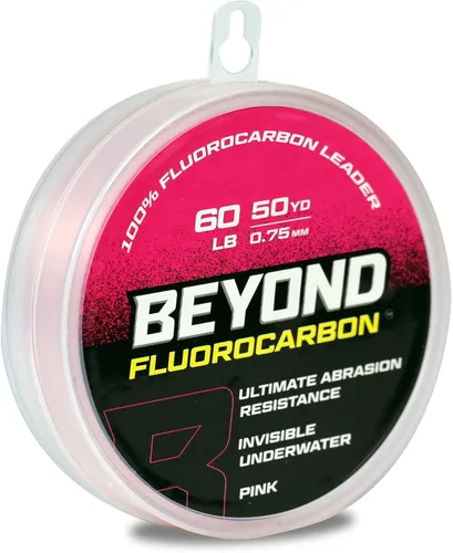 Vista 7 de Beyond Fluorocarbon Leader - Línea de pesca 100 % puro de fluorocarbono, altamente resistente a la abrasión, invisible bajo el agua, resistente a