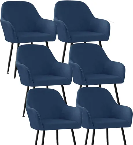 Vista 38 de Fundas protectoras de terciopelo elástico para sillas de comedor con brazos y respaldo curvado pequeño, juego de 6/4/2 para cocina, oficina, hogar