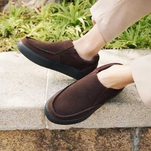Vista 6 de OrthoComfoot Mocasines ortopédicos sin cordones para hombre mocasines casuales con soporte de arco para fascitis plantar, cómodos zapatos de vestir