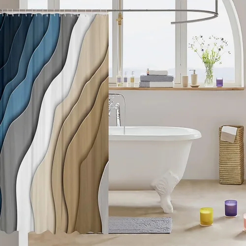 Vista 74 de Decorative White Baseball Shower Curtain Waterproof Polyester Fabric,Red Baseball Bat Bath Curtain Home Bathroom Decor Hanging Curtain with Hooks 72