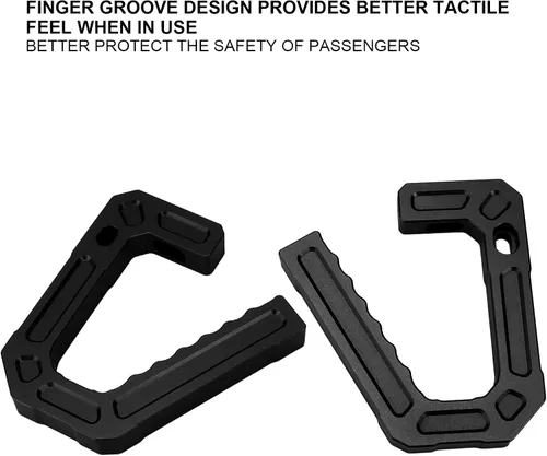 Vista 5 de Fydun Car Road Front Grab Handle Reemplazo delantero de aleación de aluminio para JK 2007‑2018 (negro)