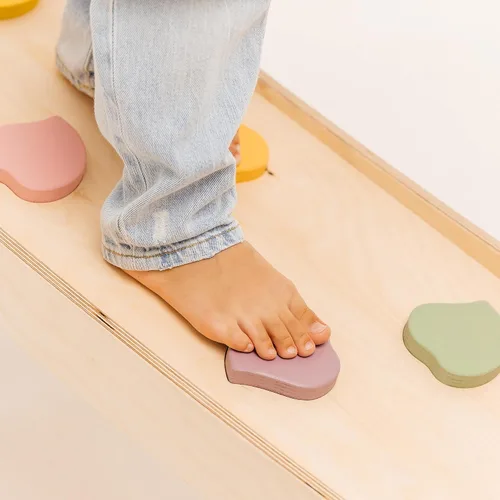 Vista 8 de Juego de escalada 5 en 1 para mayores de 1 años – Triángulo Pikler, arco de escalada, cojín de equilibrio, gimnasio de escalada Montessori