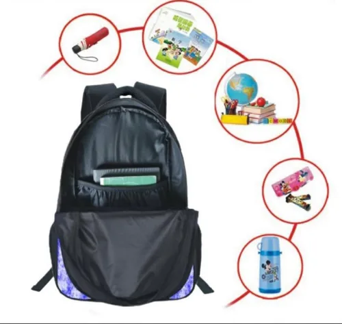 Vista 4 de Bolsa de almuerzo de dibujos animados Mochila Bolsa pequeña 3 piezas (S3)