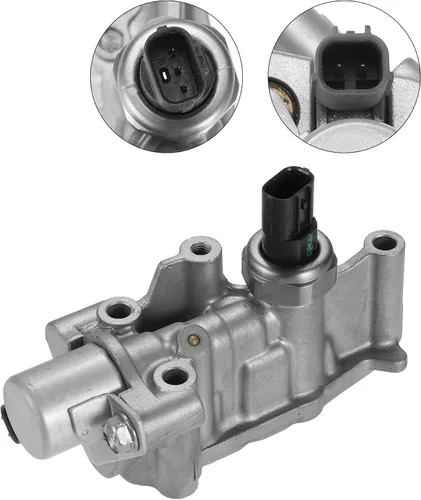 Vista 6 de X AUTOHAUX Válvula de control de carrete solenoide VTEC para Honda Civic 2006 2007 2008 2009 2010 2011 Solenoide de sincronización variable