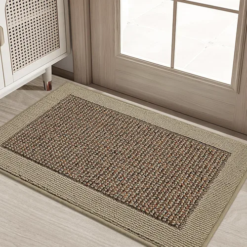 Vista 18 de BEQHAUSE Tapete para puerta interior de 20 x 32 pulgadas, tapete antideslizante para entrada, lavable, resistente a la suciedad, tapete