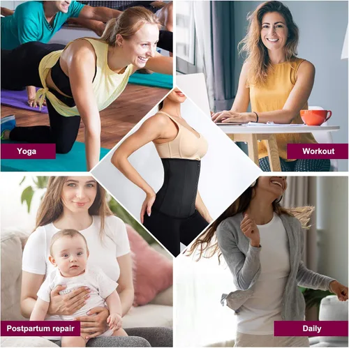 Vista 5 de REYEOGO Mujeres Shapewear Cinchers Cintura Entrenador Control de la barriga Underbust Corsé Cinturón Envoltura Cuerpo Shaper Faja de Entrenamiento