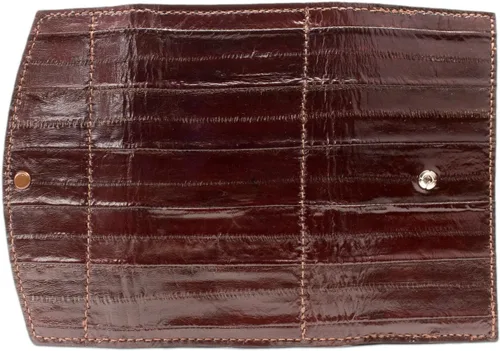 Vista 3 de Cartera de piel de anguila auténtica