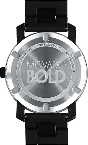 Vista 4 de Movado 3600047 reloj de pulsera de acero inoxidable para hombre color negro