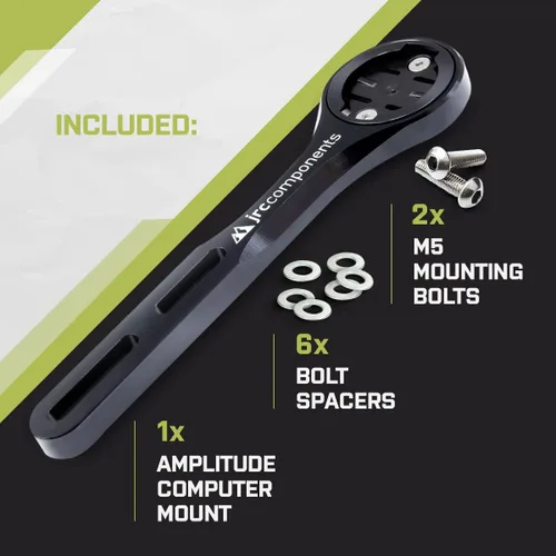 Vista 4 de JRC Components Amplitude - Soporte para computadora debajo de la barra compatible con computadoras Garmin Edge Bicicletas de carretera y grava