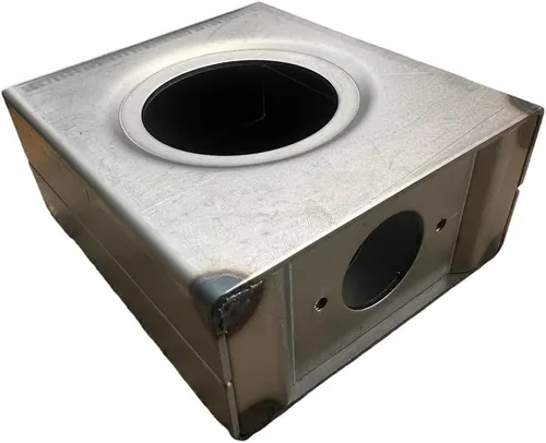 Vista 4 de Caja de seguridad de puerta de acero de 2 pulgadas, caja de puerta, caja de bloqueo para puertas y vallas, perilla de manija de puerta y perilla