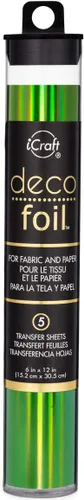 Vista 4 de iCraft Hojas de transferencia de papel de aluminio Deco 6 "X12" 5/Pkg-Bronce