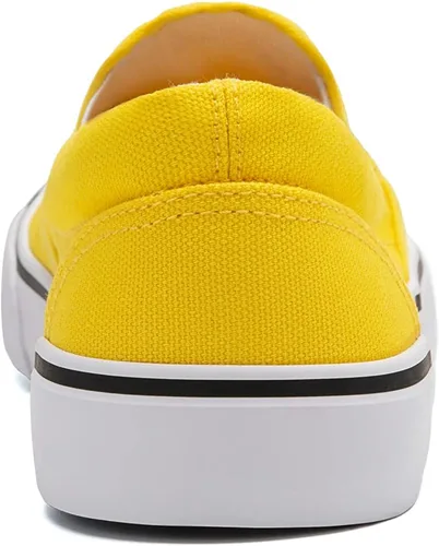 Vista 9 de Zapatos deportivos de lona para mujer, sin cordones, cómodos, bajos y planos, transpirables, acolchados, casuales a la moda