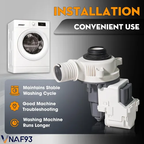 Vista 8 de Whirlpool WTW4816FW2 WTW4715EW2 WTW4810EW2 WTW4816FW1 WTW4850HW1 WTW4850HW2 WTW4855HW2 WTW4950HW1 WTW4950HW2 4955 horas. Bomba de drenaje