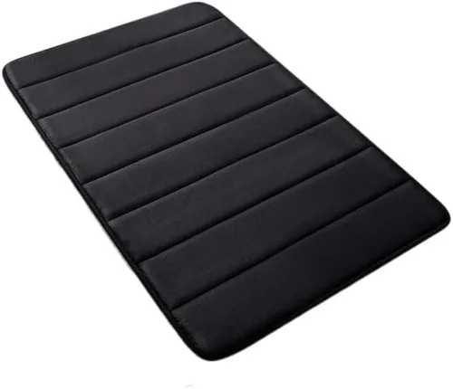 Vista 2 de Alfombra De Baño De Espuma Viscoelástica, Alfombrilla De Baño Extrasuave Y Antideslizante, Alfombras De Baño Súper Absorbente
