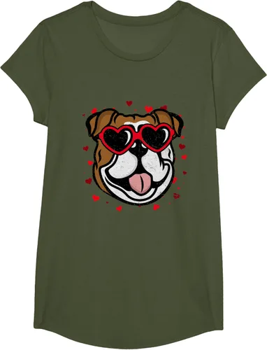 Vista 61 de Bulldog Valentine - Camiseta para amantes de las gafas de sol para perros, Negro