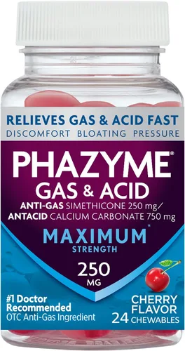 Vista 14 de Phazyme - Alivio máximo para los gases y la hinchazón, 250 mg de simeticona, 12 cápsulas blandas