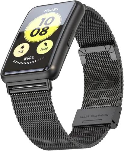Vista 2 de 3Chome Correa compatible con Huawei Watch Fit Smartwatch, pulsera de acero inoxidable para Huawei Watch Fit