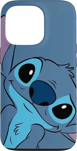 Vista 10 de Disney Lilo y Stitch Linda Carátula de Stitch en Color Gris Pizarra para iPhone 17