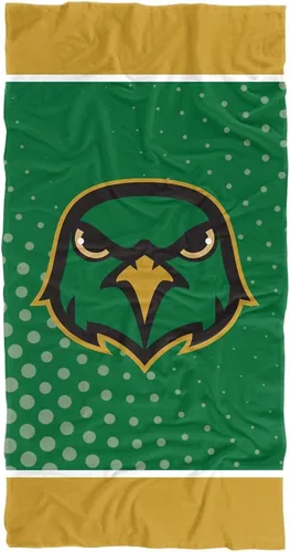 Vista 21 de LOGOVISION Manta Abilene Christian University, 30x60 Logo Dots CottonFront/PolyBackBeachTowel