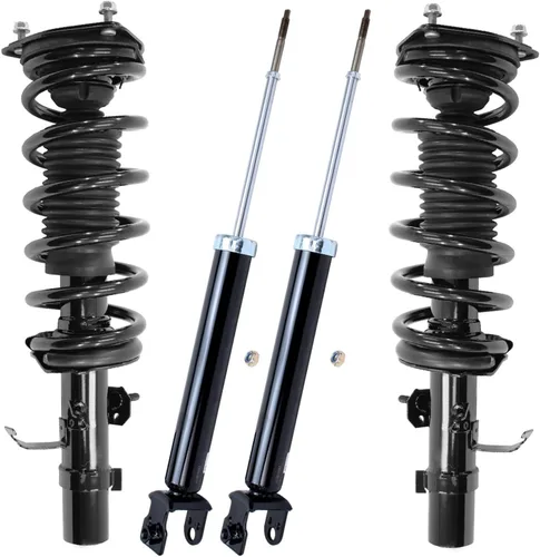 Vista 57 de Detroit Axle - Puntales y Amortiguadores para Chevy Traverse Buick Enclave GMC Acadia Saturn Outlook 2007-2012, 2 puntales delanteros con resorte