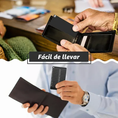 Vista 7 de Hotop - 2 carteras criptográficas de metal y 1 bolígrafo de marca 24 placas de almacenamiento de frases semillas, respaldo de almacenamiento