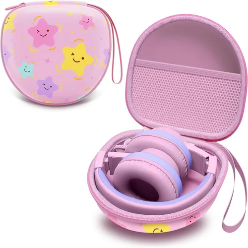 Vista 11 de Funda para auriculares plegables para niños, color negro (solo funda)