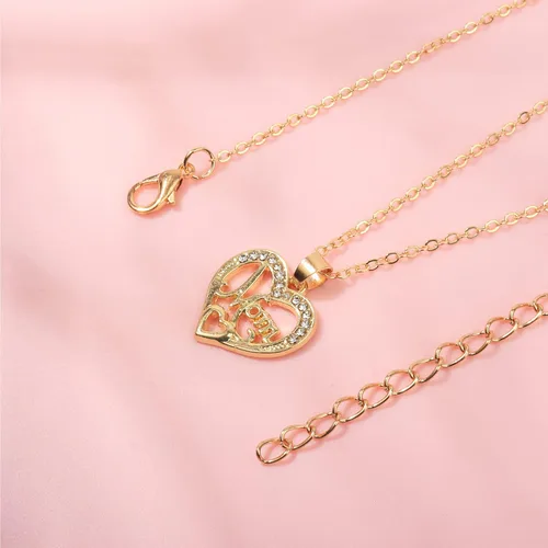 Vista 3 de Long tiantian Collares chapados en oro para mujer, cadena de clip de doble capa, cadena de eslabones de disco, moneda, collar de gargantilla ideal