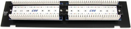 Vista 3 de StarTech.com Panel de conexiones Cat5e 110 de montaje en pared de 12 puertos - 45 grados (PANEL4512)