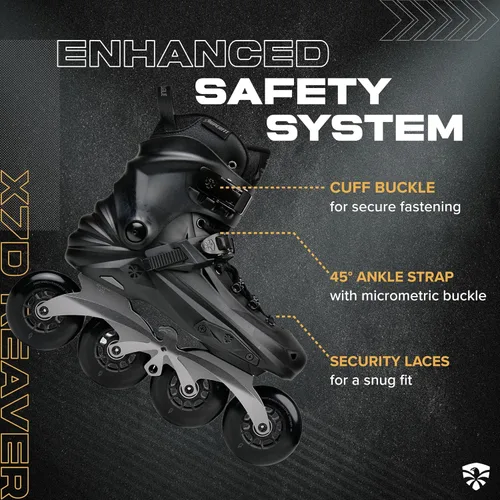Vista 3 de Flying Eagle X7D Reaver - Patines en línea para adultos para hombres y mujeres, patines en línea para exteriores, patines para adultos, Freeskates