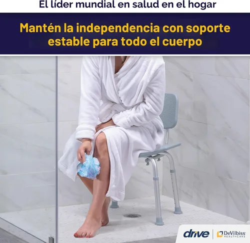 Vista 2 de Silla con respaldo para bañera Designer Series Deluxe, RTL12202KDR, Universal, gris, 1, 1