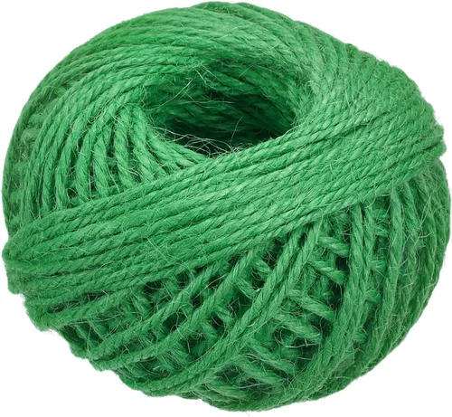 Vista 17 de MECCANIXITY Cuerda de yute de 164 pies de 0.079 in, cuerda de yute, cuerda de yute natural, color beige, para manualidades, jardinería, agrupación