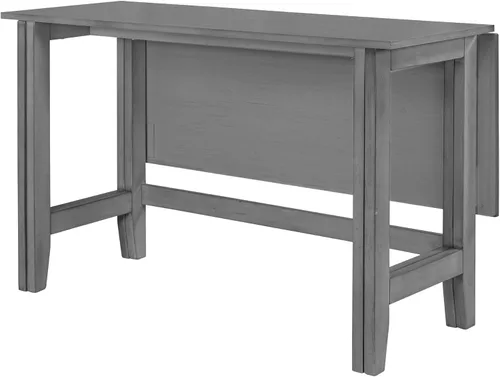Vista 8 de LUMISOL Mesa de comedor plegable de hojas colgantes de granja, mesa de cocina de comedor abatible que ahorra espacio para 4, mesa de comedor