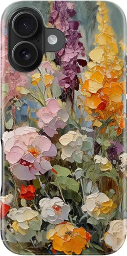 Vista 64 de LUMARKE Funda para iPhone 14/iPhone 13, lindo Y2K floral, carga inalámbrica Mosaico Tortuga Shell