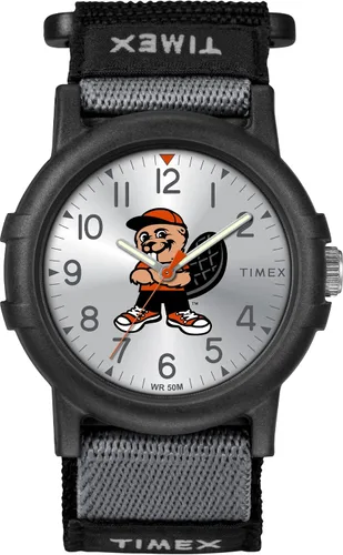 Vista 17 de Timex Reloj unisex Collegiate Recruit de 1.496 in - Tennessee Volunteers con correa de tela negra