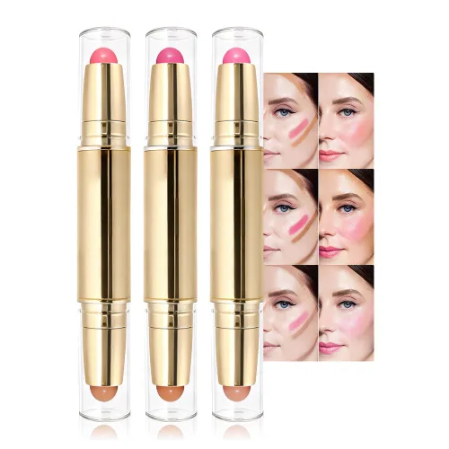Vista 15 de evpct 2En1 Crema Barra de Contorno y Corrector para Maquillaje Facial Kit de Crema para Principiantes Crema de Contorno y Barra de Iluminación