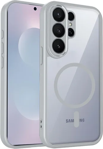 Vista 509 de Funda magnética transparente compatible con Xiaomi 17T, color negro 2 en 1 PC + TPU cubierta de teléfono a prueba de golpes, carcasa protectora