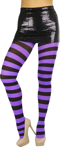 Vista 5 de ToBeInStyle, mallas con pie, con rayas anchas, para mujer