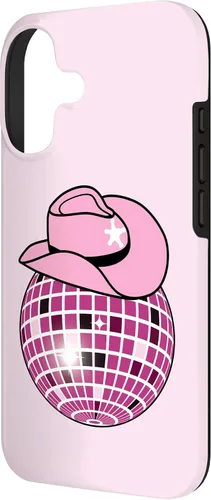 Vista 2 de Cowboy Hat Disco Ball Pink Cowgirl Case for iPhone 17