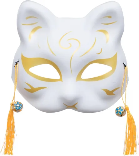 Vista 7 de 3 piezas de Kitsune Inu Boku zorro gato lindo cosplay media máscara de Navidad