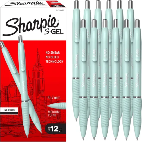 Vista 11 de Sharpie Bolígrafos de gel S-Gel, punta media, barril de rubor intenso Blush Bold