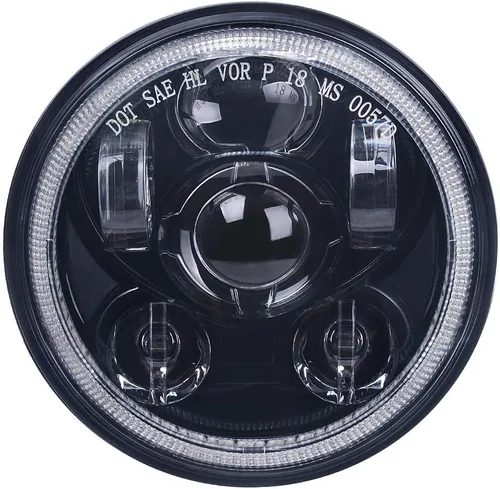 Vista 9 de 5-3/4 5.75 pulgadas LED faro delantero de motocicleta compatible con Harley Davidson Sportster Dyna Low Rider Street Bob lron 883 1200 Softail Wide
