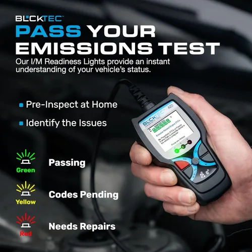Vista 3 de BLCKTEC Herramienta de diagnóstico del escáner OBD2 Bluetooth 420 – Lector de código de vehículo para coche – Borra la luz del motor – Viene
