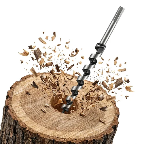 Vista 46 de SOMADA Broca de taladro de 1-1/2 "x 6-1/2" para madera, vástago hexagonal de barrena para barco Barrena hexagonal de cambio rápido de 1/4