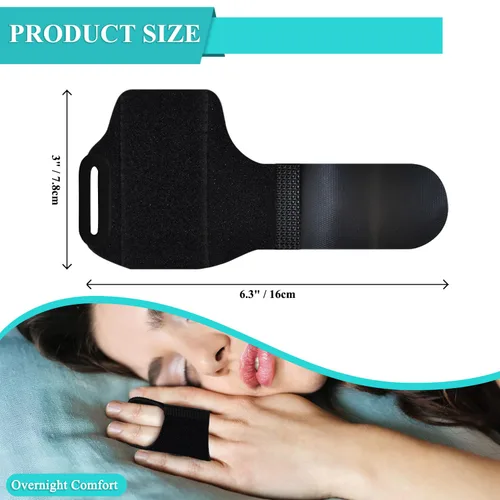 Vista 4 de Férula de dedo mejorada con 2 barras de metal, soporte ajustable para dedos de mazo, protector de dedos para artritis, dedo lesionado