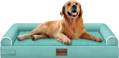 Vista 118 de NANUYA - Cama ortopédica para perros de tamaño mediano/grande, lavable: Camas con almohada para perros de tamaño mediano/grande, sofá de espuma