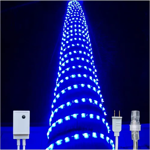 Vista 13 de Russell Decor Cuerda de luces LED con controlador regulable de 4 niveles para Navidad, 4 de julio, Día de los Caídos, decoración de vacaciones