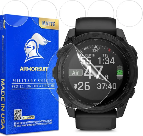 Vista 32 de ArmorSuit Paquete de 6 protectores de pantalla para Garmin Descent G2 / G1 MilitaryShield HD Clear Film - Fabricado en Estados Unidos