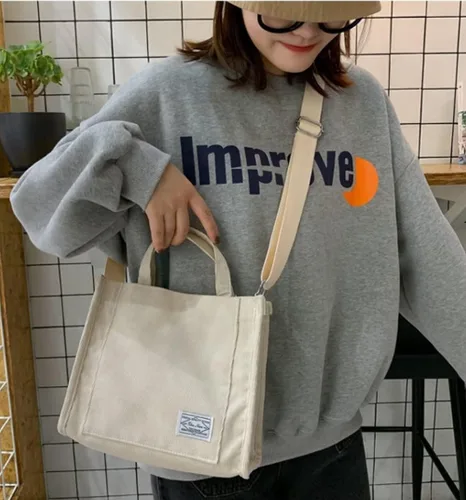 Vista 4 de Bolso de mano para mujer, pequeño bolso de mano, elegante bolso de mano para mujer, bolso de pana hobo de moda, bolso cruzado de mano