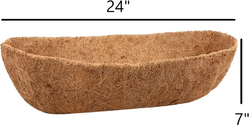 Vista 3 de Revestimiento de fibra de coco para comedero de aves de Panacea, 24 pulgadas, Natural